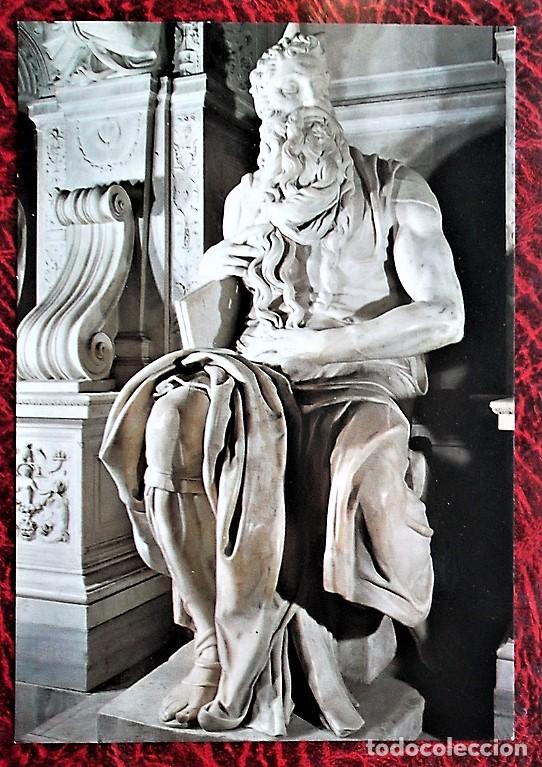 Postales: Mois&eacute;s de Miguel &Aacute;ngel. Bas&iacute;lica de San Pedro de Roma. Nueva