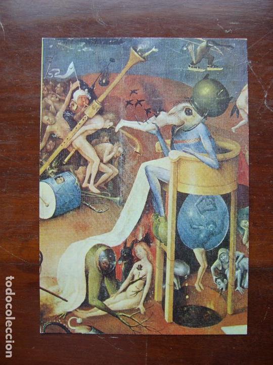 Postales: El bosco El jardin de las delicias FRAGMENTO Museo del Prado postal