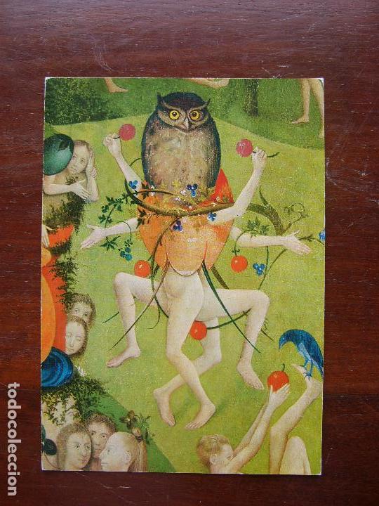 Postales: El bosco El jardin de las delicias FRAGMENTO Museo del Prado postal