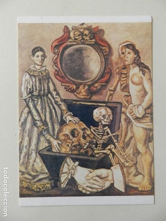 Postales: Postal El espejo de la muerte Mariano Zumel museo Solana Queveda Santillana del mar PRO PAC a&ntilde;o 1975