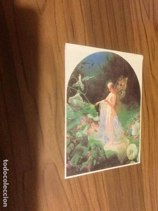 Postcards: POSTAL. PINTURA DE J. SIMMONS. DICCIONARIO DE HADAS. COLECCI&Oacute;N ALEJANDR&Iacute;A 3. OLA&Ntilde;ETA. SIN USO. RARA