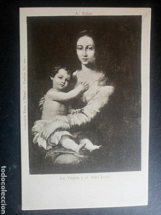 Postales: Postal la virgen y el ni&ntilde;o tobar colecci&oacute;n romo y fussel cuadros 220