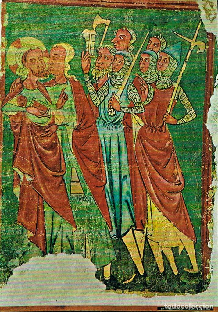 Postales: Jaca (Huesca), Museo diocesano, Beso de Judas del abside de Urries