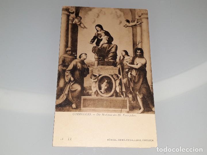 Postales: ANTIGUA POSTAL DE ARTE - COREGGIO - MADONNA DI SAN FRANCISCO - UNION POSTAL UNIVERSAL A&Ntilde;OS 40