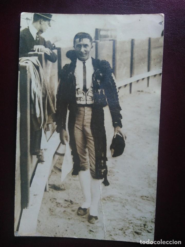 Postais: POSTAL DEL TORERO JOS&Eacute; RIA&Ntilde;O.  CON DEDICATORIA A SU ESPOSA  Y FIRMA ORIGINAL. CIRCULADA en 1912.