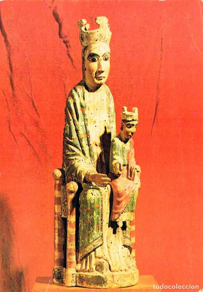 Postkarten: Barcelona, Museo de arte de Catalu&ntilde;a, Virgen sentada con el ni&ntilde;o