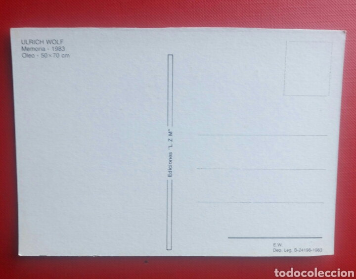 Postales: Postal ulrich wolf a&ntilde;o 1983 - Foto 2