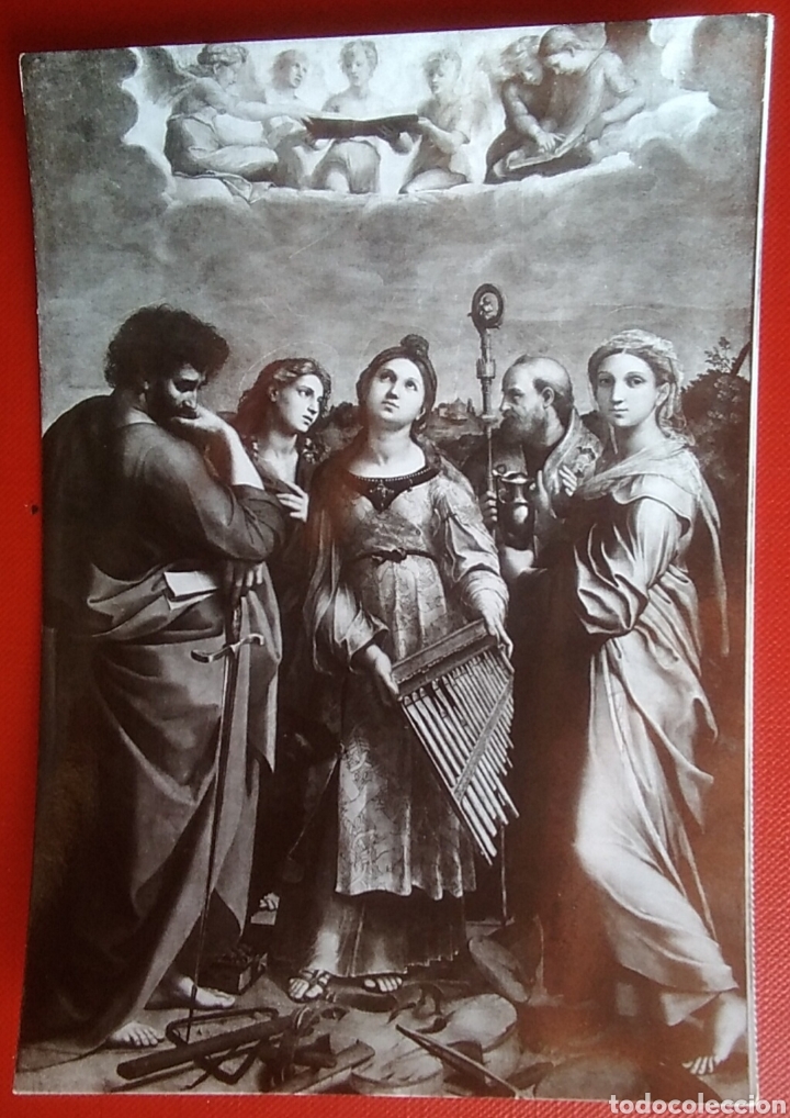 Postales: Postal Italia bologna el extasis de Santa Cecilia pinacoteca nacional raffaello