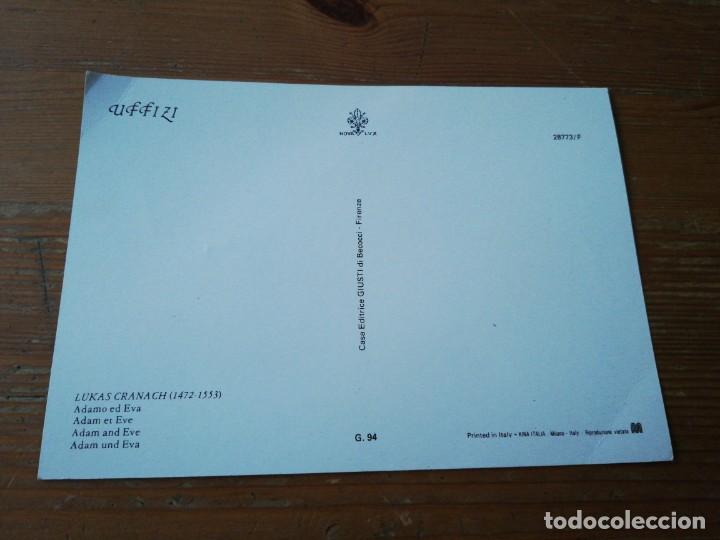 Postales: Postal Lukas Cranach. Uffizi. - Foto 2