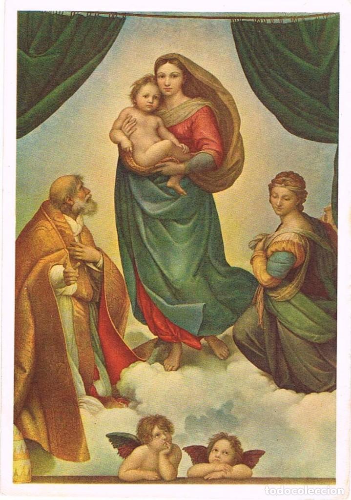 Postales: Rafael: Virgen de San Sixto - Foto 1