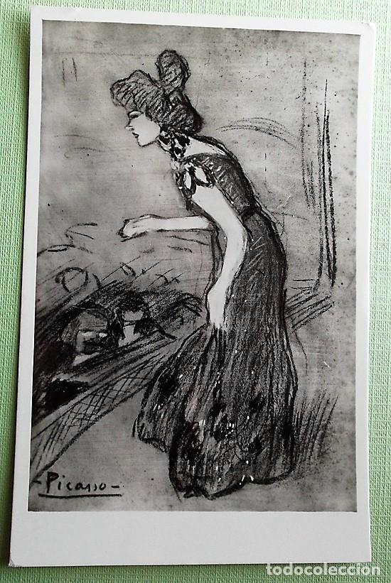 Postales: Museo de Arte Moderno de Barcelona. 2 Ivette Guilbert de Pablo Picasso. Nueva