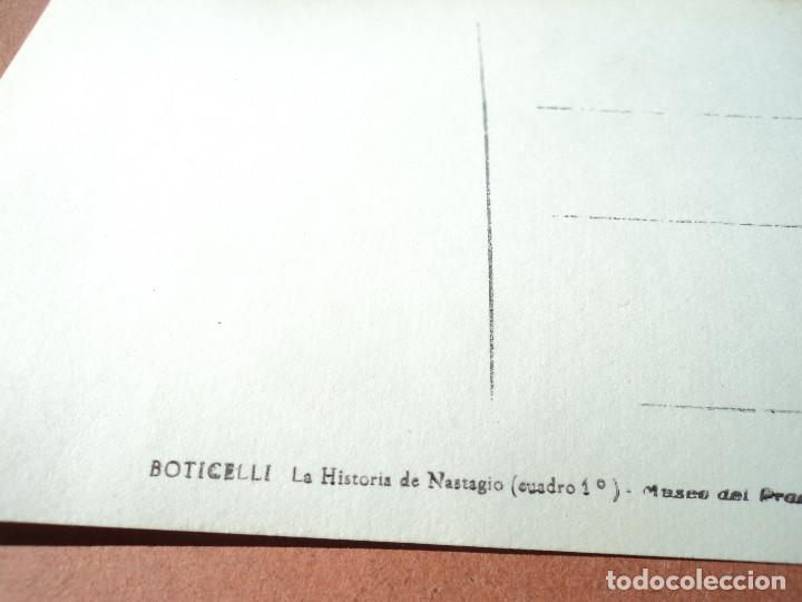 Postales: BOTICELLI: LA HISTORIA DE NASTAGIO MUSEO DEL PRADO - Foto 2