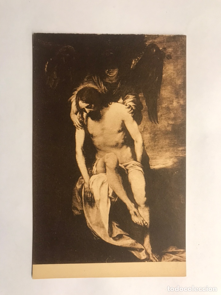 Postales: JES&Uacute;S DIFUNTO SOSTENIDO POR UN &Aacute;NGEL. Autor Alonso Cano. Museo del Prado (h.1940?)