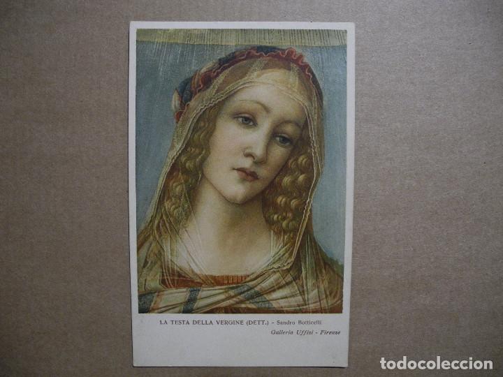 Postales: Cara de la Virgen . Detalle. Sandro Botticelli. - Foto 1