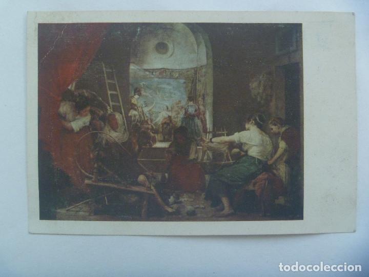 Postales: POSTAL DE LAS HILANDERAS DE VELAZQUEZ . DE IBERA . CIRCULADA DESDE ESTADOS UNIDOS EN 1959