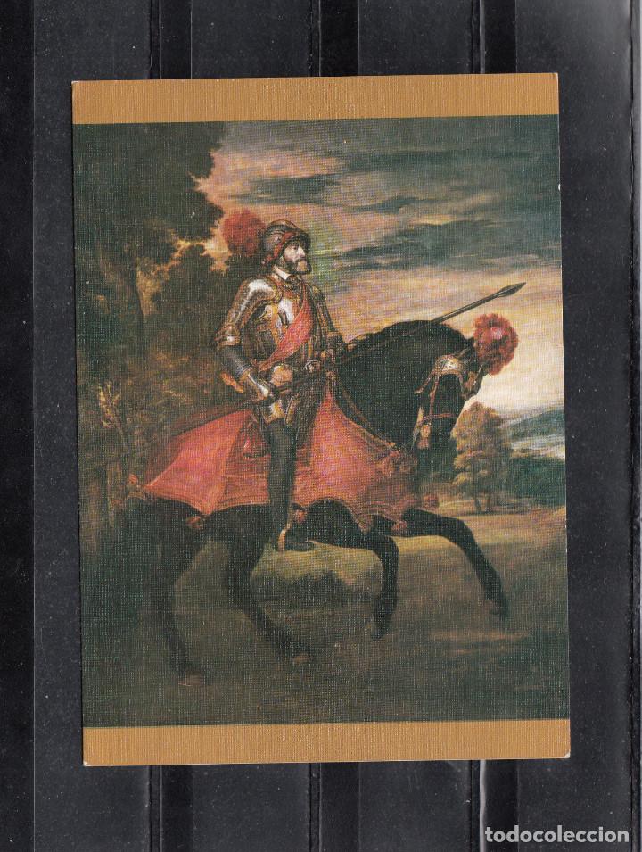 Postkarten: 7 - TIZIANO. EL EMPERADOR CARLOS V A CABALLO