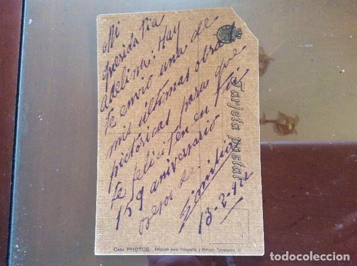 Postales: Tarjeta postal de 1922 pintada &oacute;leo - Foto 1