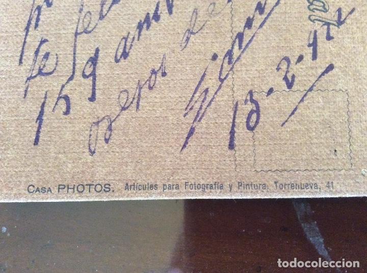 Postales: Tarjeta postal de 1922 pintada &oacute;leo - Foto 2