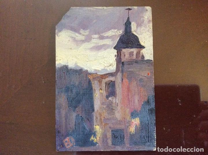 Postales: Tarjeta postal de 1922 pintada &oacute;leo - Foto 4