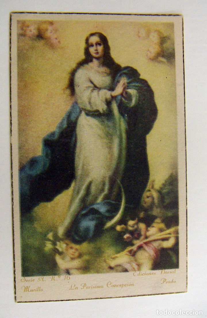 Postales: IMAGEN DE LA CONCEPCI&Oacute;N-MURILLO-SERIE A N&ordm;16  ED.BARSAL-MUSEO DEL PRADO