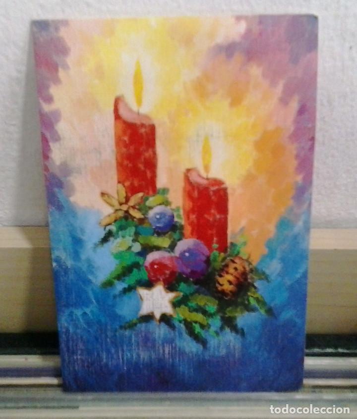 Postcards: LMV, Postal n&ordm; E.412, velas de Navidad, 17 x11 cm