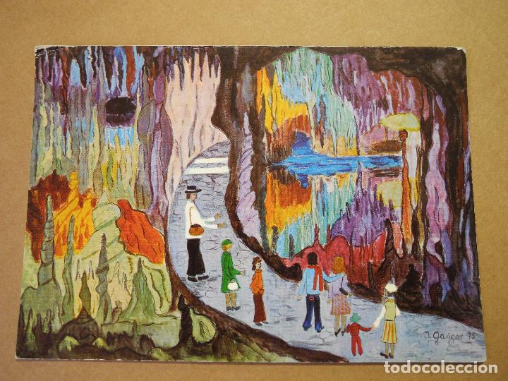 Postales: Ingerborg Gauger. Interior Cuevas. Mallorca. Ed. Icaria. Sin circular. - Foto 1