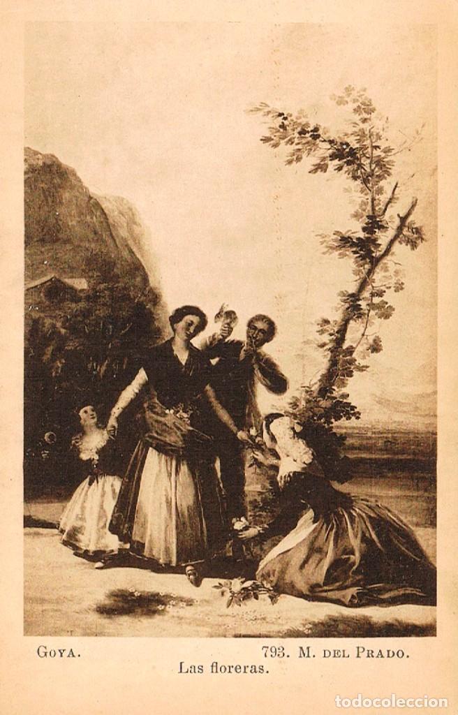 Postales: Goya, las floristas, sin usar - Foto 1