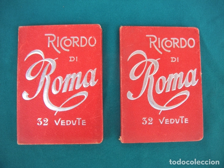 Postales: LIBRO DE POSTALES RICORDO DI ROMA 2 TOMOS - Foto 1
