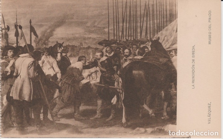 Postales: () POSTAL ARTE ... VELAZQUEZ. LA RENDICION DE BREDA - Foto 1