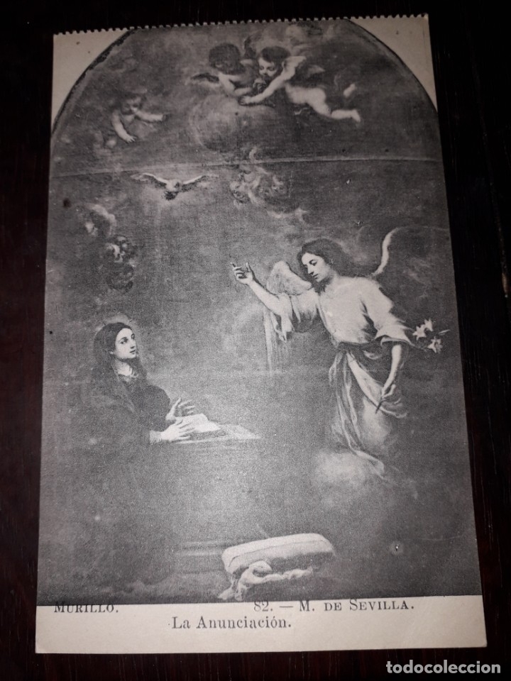 Postais: N&ordm; 11915 POSTAL CUADRO MURILLO LA ANUNCIACION MUSEO DE SEVILLA