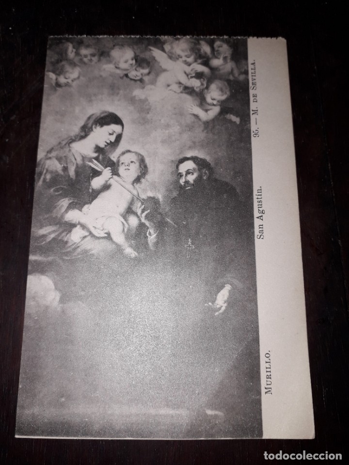 Postales: N&ordm; 11923 POSTAL CUADRO MURILLO SAN AGUSTIN MUSEO DE SEVILLA