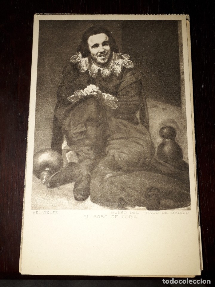Postais: N&ordm; 11934 POSTAL CUADRO VELAZQUEZ EL BOBO DE CORIA MUSEO DEL PRADO
