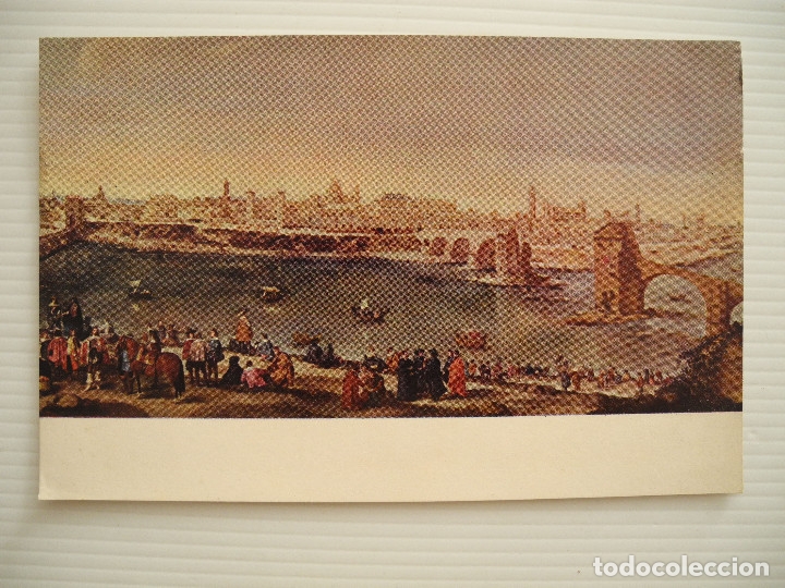 Postales: Vista de zaragoza. Velazquez. Museo del Prado. Escrita 1966