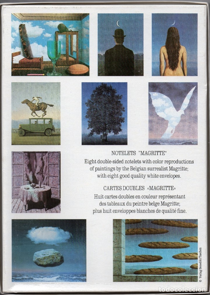 Postales: Caja con 8 postales.Magritte.Taschen - Foto 2