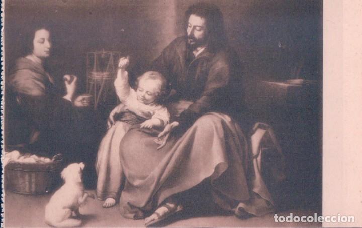Postales: POSTAL MURILLO - SACRA FAMILIA DEL PAJARITO - MUSEO DEL PRADO 960 - HAUSER Y MENET