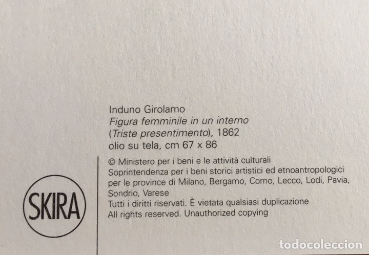 Postales: Triste presentimiento, Induno Girolamo - Foto 2