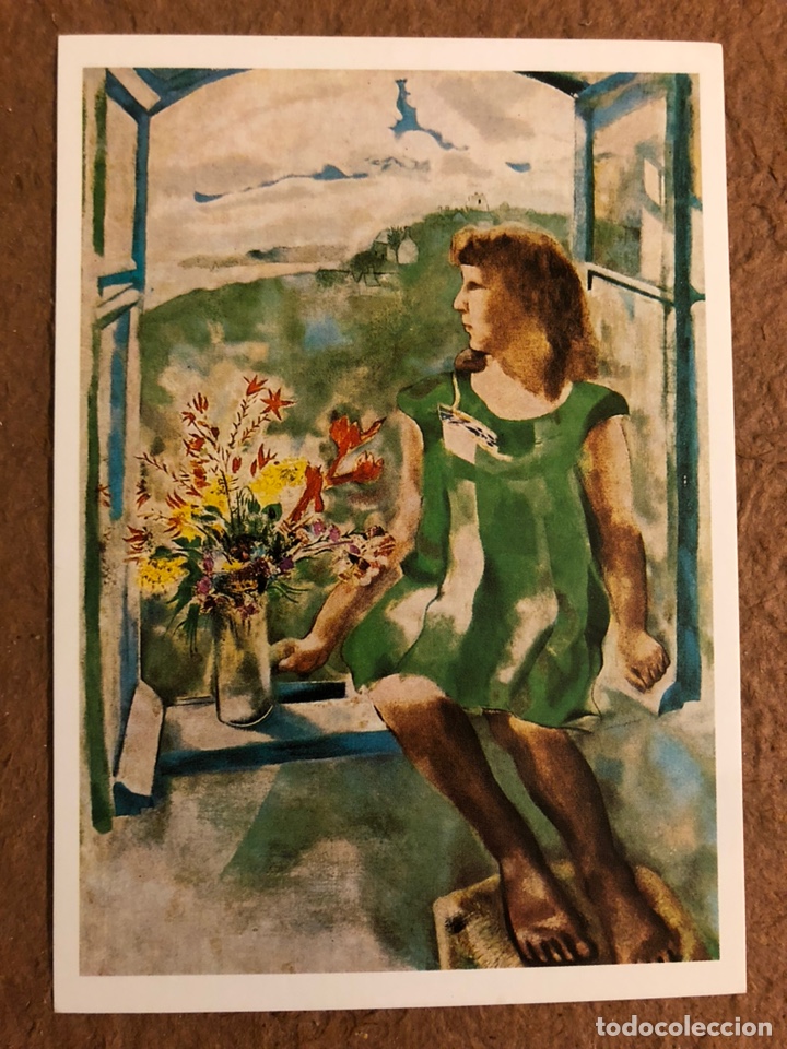 marc chagall “ida á la fenétre - ida at the win - Buy Antique postcards of  art on todocoleccion