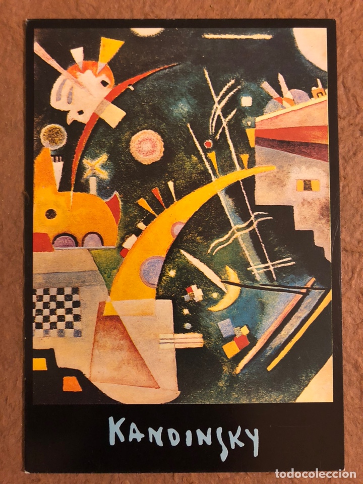 Postales: VASILY KANDINSKY &ldquo;FORME DE CORNE, 1924&rdquo;. POSTAL SIN CIRCULAR BY S.I.A.E 1987. - Foto 1