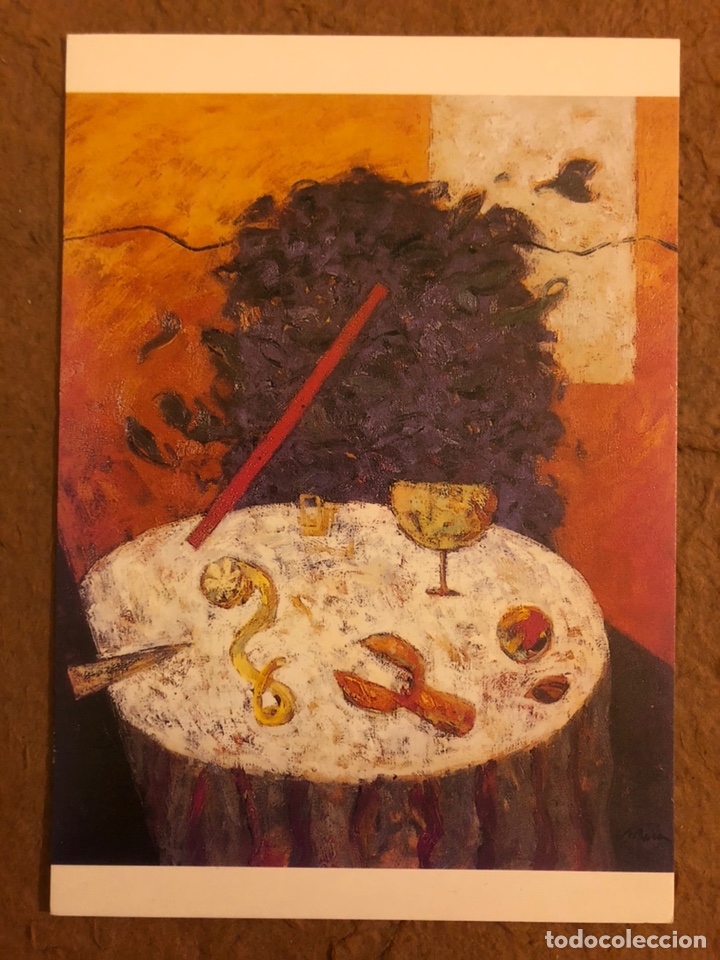 Cartoline: LA MESA DE AGUST&Iacute; ROCA. POSTAL SIN CIRCULAR PARA NH HOTELES.