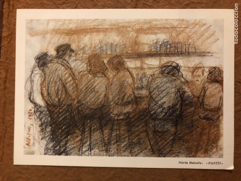Cartoline: NURIA BALCELLS &ldquo;PAST&Iacute;S&rdquo;. POSTAL CIRCULADA EN 1990.