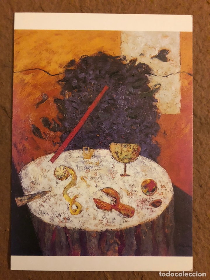 Postais: AGUST&Iacute; ROCA &ldquo;LA MESA&rdquo;. POSTAL SIN CIRCULAR COLECCI&Oacute;N STOCK-ART DE NH HOTELES 1994.