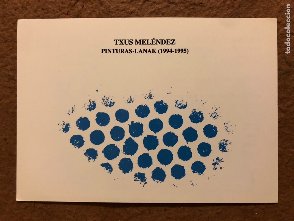 Postais: TXUS MEL&Eacute;NDEZ, PINTURAS-LANAK (1994-1995). POSTAL SIN CIRCULAR EXPOSICI&Oacute;N WINDSOR KULTURGINTZA