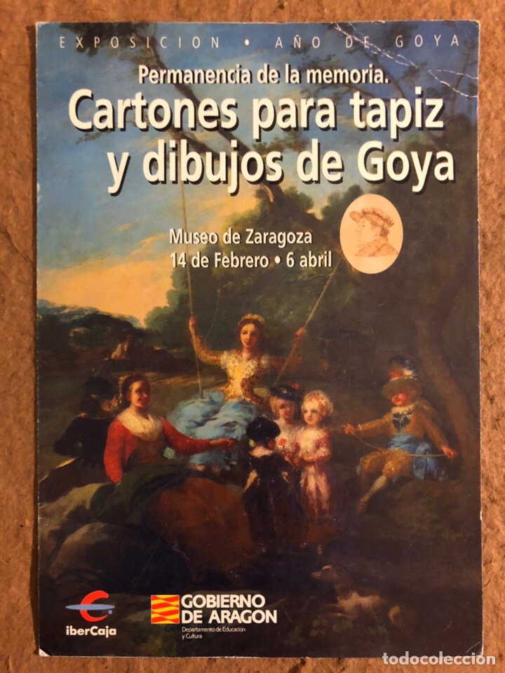 Postales: CARTONES PARA TAPIZ Y DIBUJOS DE GOYA. POSTAL SIN CIRCULAR EXPOSICI&Oacute;N MUSEO DE ZARAGOZA.