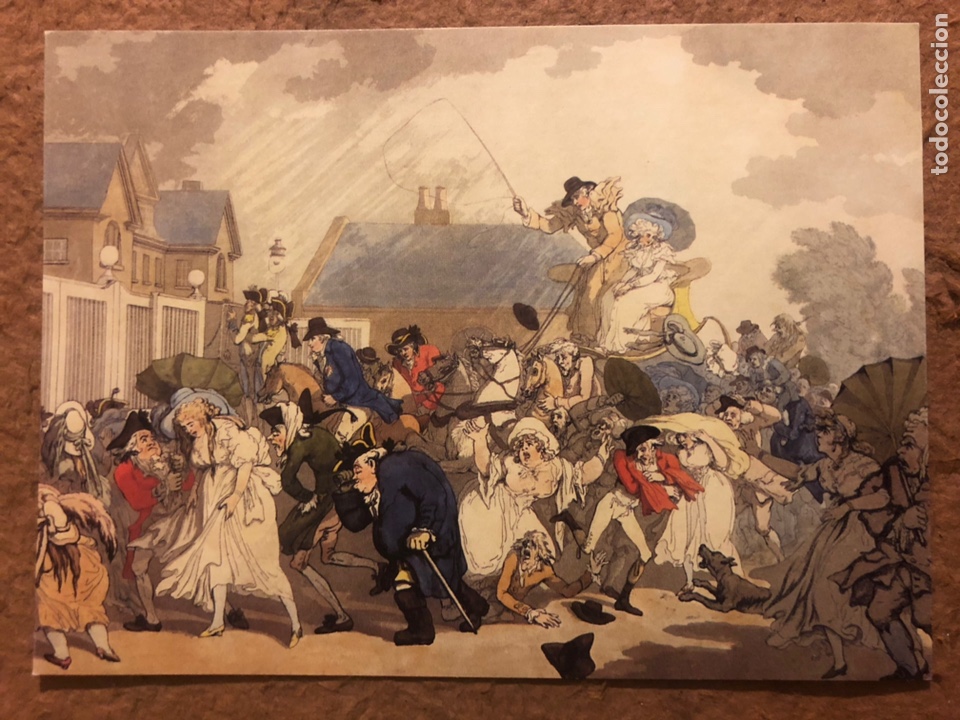 Postais: LA ESTAMPA SAT&Iacute;RICA BRIT&Aacute;NICA, HOGARRH Y SU TIEMPO. POSTAL PROMOCIONAL EXPOSICI&Oacute;N