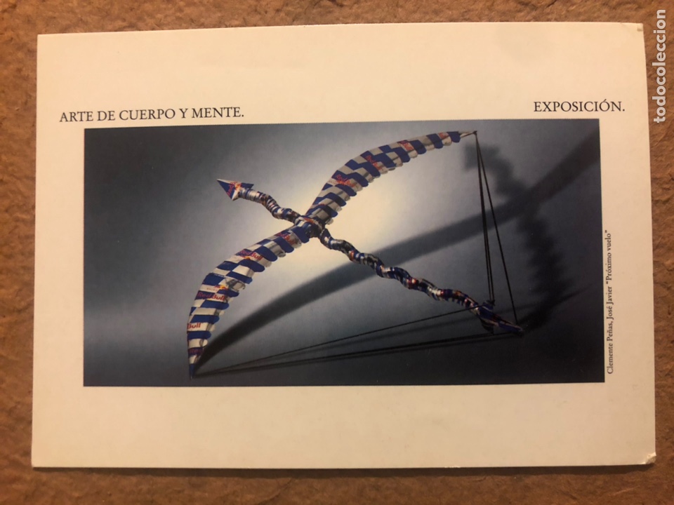 Cartoline: ARTE DE CUERPO Y MENTE. POSTAL PROMOCIONAL 1&ordm; CONCURSO CREATIVO RED BULL (2001).