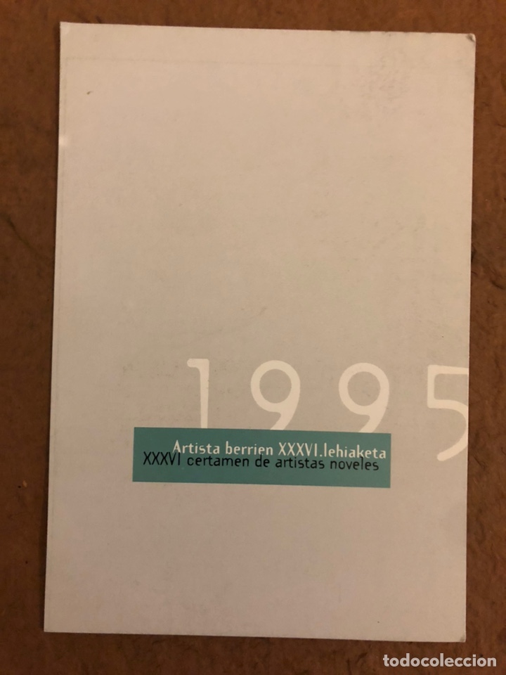 Cartoline: XXXVI CERTAMEN DE ARTISTAS NOVELES (1995). INVITACI&Oacute;N A LA ENTREGA DE PREMIOS, KOLDO MITXELENA