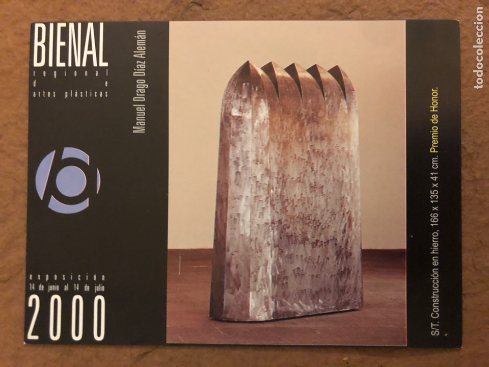 Cartoline: MANUEL DRAGO D&Iacute;AZ ALEM&Aacute;N. POSTAL BIENAL REGIONAL DE ARTISTAS PL&Aacute;STICOS (TENERIFE), 2000.