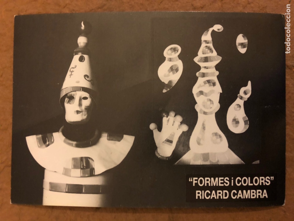 Postais: RICARD CAMBRA &ldquo;FORMES I COLORS&rdquo;. POSTAL SIN CIRCULAR PROMOCIONAL EXPOSICI&Oacute;N BAUMANN SERVEI JOVE
