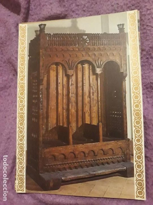 Cartes Postales: POSTAL 1&ordf; SERIE ROMANICA N&ordm;4 BANCO DE IGLESIA EN MADERA DE CONIFERA A&Ntilde;OS 70 A ESTRENAR*