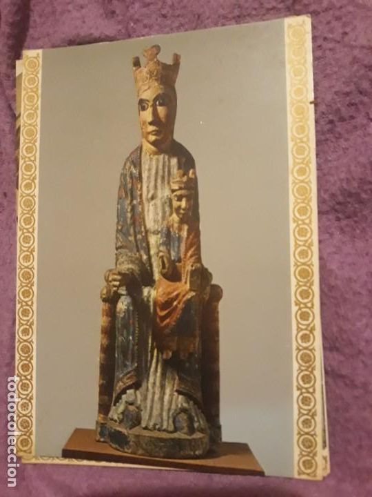Postales: POSTAL 1&ordf; SERIE ROMANICA N&ordm;19 VIRGEN CON NI&Ntilde;O TALLA POLICROMADA A&Ntilde;OS 70 A ESTRENAR*